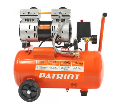 Компрессор ПАТРИОТ поршневой безмасляный WO 24-260S Компрессор ПАТРИОТ поршневой безмасляный WO 24-260S