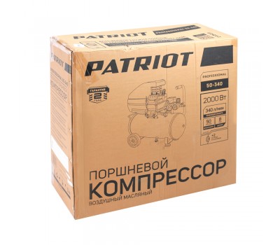 Компрессор ПАТРИОТ поршневой масляный Professional 50-340
