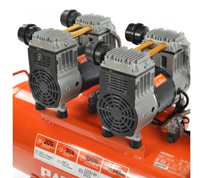 Компрессор ПАТРИОТ поршневой безмасляный WO 80-360