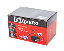 Аккумулятор REDVERG Li-Ion 18В 6Ач-foto4