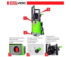 Мойка высокого давления REDVERG RD-HPW2200-foto22
