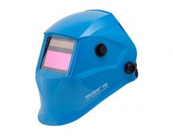 Щиток сварщика с самозатемняющимся светофильтром Solaris ASF520S (голубой глянец) (1/1/1/2, 95x43 мм (40,9 см2), DIN 4/9-13 (регул), шлифовка, рег.чу (ASF520S.PBL)