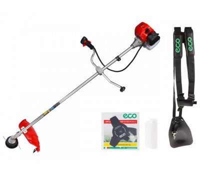 Мотокоса ECO GTP-185R с ножом и головкой (1.85 кВт, 2.5 л.с., 52.0 см3, нож 255х25.4 мм, 3 зуб., ремень двухлямочный, вес 7.8 кг) (GTP-185R)