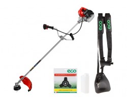Мотокоса ECO GTP-215 Power (2.15 кВт, 2.9 л.с., 43.0 см3, лёгкий запуск, нож 3Т, ремень двухлямочный, вес 7.6 кг) (EC1512-9) (EC1512-9)