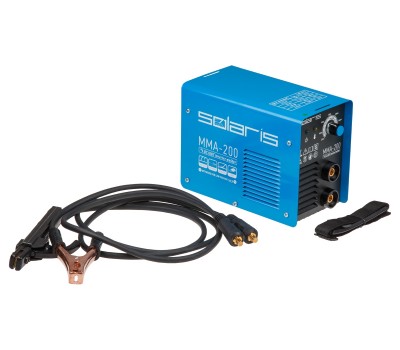 Инвертор сварочный SOLARIS MMA-200 (230В, 20-200 А, 70В, электроды диам. 1.6-4.0 мм, вес 3.4 кг) (MMA-200) Инвертор сварочный SOLARIS MMA-200 (230В, 20-200 А, 70В, электроды диам. 1.6-4.0 мм, вес 3.4 кг) (MMA-200)