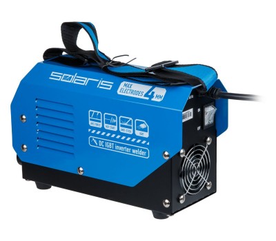 Инвертор сварочный SOLARIS MMA-190 (230В, 20-190 А, 69В, электроды диам. 1.6-4.0 мм, вес 3.4 кг) (MMA-190) Инвертор сварочный SOLARIS MMA-190 (230В, 20-190 А, 69В, электроды диам. 1.6-4.0 мм, вес 3.4 кг) (MMA-190)
