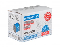 Инвертор сварочный SOLARIS MMA-200M (230В, 20-200 А, 70В, электроды диам. 1.6-4.0 мм, вес 3.1 кг) (MMA-200M)-foto6