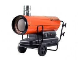 Нагреватель воздуха диз. Ecoterm DHI-50W непрям., 50 кВт, 2 колеса (Мощность 50кВт, Производительность 2000 м3/ч, Термостат) (ECOTERM) (DHI-50W)