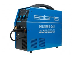 Полуавтомат сварочный Solaris MULTIMIG-245 (230В, MIG/FLUX/MMA/TIG, евроразъем, горелка 3 м, смена полярности, 2T/4T, рег-ка индуктивн.) (SOLARIS) (MULTIMIG-245)