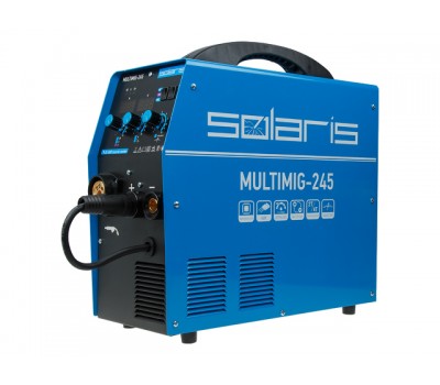 Полуавтомат сварочный Solaris MULTIMIG-245 (230В, MIG/FLUX/MMA/TIG, евроразъем, горелка 3 м, смена полярности, 2T/4T, рег-ка индуктивн.) (SOLARIS) (MULTIMIG-245) Полуавтомат сварочный Solaris MULTIMIG-245 (230В, MIG/FLUX/MMA/TIG, евроразъем, горелка 3 м, смена полярности, 2T/4T, рег-ка индуктивн.) (SOLARIS) (MULTIMIG-245)