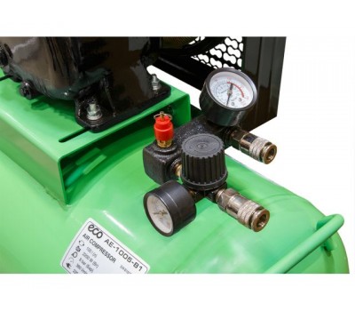 Компрессор ECO AE-1005-B1 ременной (380 л/мин, 8 атм, ременной, масляный, ресив. 100 л, 220 В, 2.20 кВт) (AE-1005-B1)