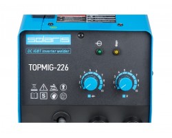 Полуавтомат сварочный Solaris TOPMIG-226 с горелкой 5 м (220В, MIG/FLUX, евроразъем, горелка 5 м, смена полярности) (TOPMIG-226WG5) (SOLARIS) (TOPMIG-226WG5)-foto4