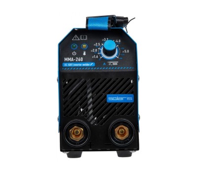 Инвертор сварочный SOLARIS MMA-260 (230В, 20-250 А, 69В, электроды диам. 1.6-5.0 мм, вес 4.3 кг) (MMA-260) Инвертор сварочный SOLARIS MMA-260 (230В, 20-250 А, 69В, электроды диам. 1.6-5.0 мм, вес 4.3 кг) (MMA-260)