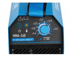 Инвертор сварочный SOLARIS MMA-260 (230В, 20-250 А, 69В, электроды диам. 1.6-5.0 мм, вес 4.3 кг) (MMA-260)-foto4