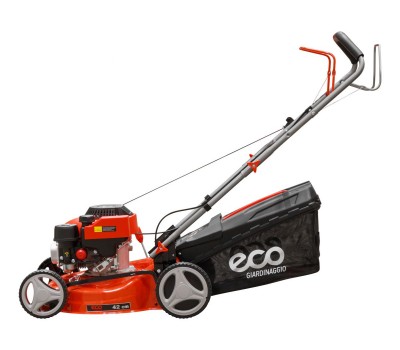 Газонокосилка бензиновая ECO LG-434 самоходная (3.5 л.с., шир. 42 см, самоходная, мульчир., стальн. корпус, травосборник 45 л) (LG-434) Газонокосилка бензиновая ECO LG-434 самоходная (3.5 л.с., шир. 42 см, самоходная, мульчир., стальн. корпус, травосборник 45 л) (LG-434)