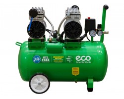 Компрессор ECO AE-50-OF1 безмасляный (280 л/мин, 8 атм, коаксиальный, безмасляный, ресив. 50 л, 220 В, 1,6 кВт) (AE-50-OF1)-foto2