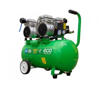 Компрессор ECO AE-50-OF1 безмасляный (280 л/мин, 8 атм, коаксиальный, безмасляный, ресив. 50 л, 220 В, 1,6 кВт) (AE-50-OF1)