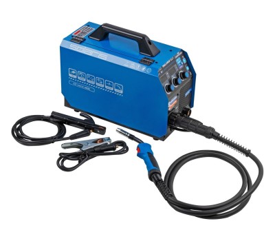 Полуавтомат сварочный Solaris MULTIMIG-221 (230В, MIG/SPOT/FLUX/MMA/TIG, евроразъем, горелка 3 м, смена полярности, 2T/4T, рег.индуктивн.) (SOLARIS) (MULTIMIG-221)