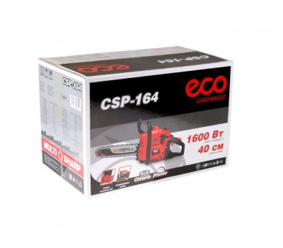 Бензопила ECO CSP-164 шина 40 см (16'), 3/8' LP, 1.3 мм, 57 зв. (1.60 кВт, 2.2 л.с., 38 см3, вес 6 кг) (CSP-164)