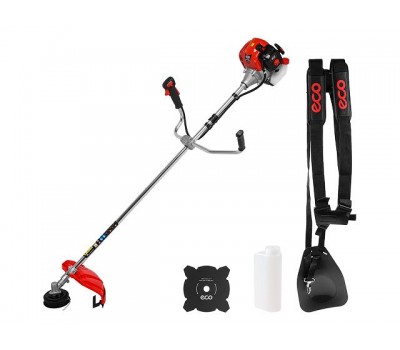 Мотокоса ECO GTP-255 Power Plus (2.5 кВт, 3.4 л.с., 52.0 см3, лёгкий запуск, нож 4Т,ремень двухлямочный, вес 8.3 кг) (EC1551-5) (EC1551-5)