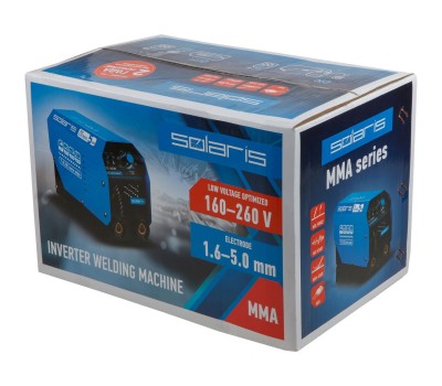 Инвертор сварочный SOLARIS MMA-250D (230В, 20-200 А, 70В, электроды диам. 1.6-5.0 мм, вес 3.6 кг) (MMA-250D)