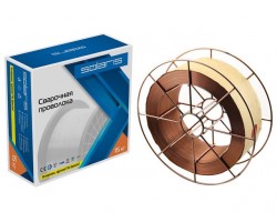 Проволока сварочная омедненная ER 70S-6 ф0,8мм (катушка BS300 15 кг) SOLARIS (аналог СВ08Г2С) (WM-ER70S6-08S15) (WM-ER70S6-08S15)