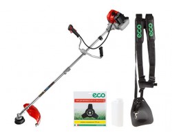 Мотокоса ECO GTP-185S Сomfort с разборной штангой (1.85 кВт, 2.5 л.с., 52.0 см3, лёгкий запуск, лёгкий старт,нож 3Т, ремень двухлямочный, вес 7.8 кг) (EC1511-8)