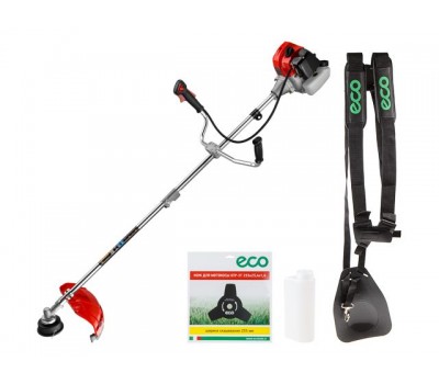 Мотокоса ECO GTP-185S Сomfort с разборной штангой (1.85 кВт, 2.5 л.с., 52.0 см3, лёгкий запуск, лёгкий старт,нож 3Т, ремень двухлямочный, вес 7.8 кг) (EC1511-8)