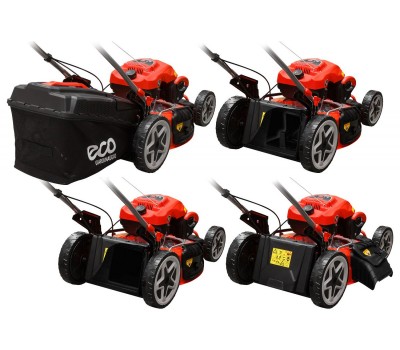 Газонокосилка бензиновая ECO LG-734 самоходная (5.5 л.с., шир. 51 см, самоходная, мульчир., стальн. корпус, травосборник 70 л) (LG-734) Газонокосилка бензиновая ECO LG-734 самоходная (5.5 л.с., шир. 51 см, самоходная, мульчир., стальн. корпус, травосборник 70 л) (LG-734)