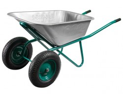 Тачка строительная ECO WB6418S-2 (120л, 300кг, 2 пневмоколеса 4.00-8, вес 14,5 кг) (WB6418S-2)