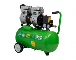 Компрессор ECO AE-25-OF1 безмасляный (140 л/мин, 8 атм, коаксиальный, безмасляный, ресив. 24 л, 220 В, 0,8 кВт) (AE-25-OF1)