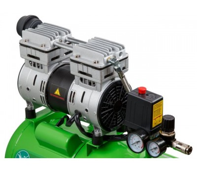 Компрессор ECO AE-25-OF1 безмасляный (140 л/мин, 8 атм, коаксиальный, безмасляный, ресив. 24 л, 220 В, 0,8 кВт) (AE-25-OF1)