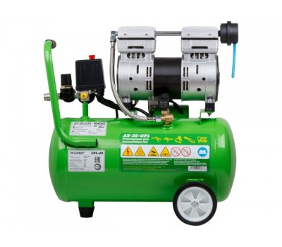 Компрессор ECO AE-25-OF1 безмасляный (140 л/мин, 8 атм, коаксиальный, безмасляный, ресив. 24 л, 220 В, 0,8 кВт) (AE-25-OF1)