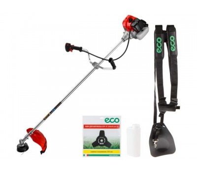 Мотокоса ECO GTP-251 Power (2.5 кВт, 3.4 л.с., 52.0 см3, лёгкий запуск, нож 3Т, ремень двухлямочный, вес 7.8 кг) (EC1550-4) (EC1550-4)