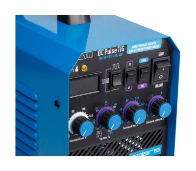 Инверторный аппарат аргонодуговой сварки SOLARIS TIG-200P (DC TIG, HF, Pulse, MMA, 180 A, 150 В-240 В) (TIG-200P)