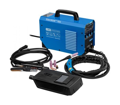 Инверторный аппарат аргонодуговой сварки SOLARIS TIG-200P (DC TIG, HF, Pulse, MMA, 180 A, 150 В-240 В) (TIG-200P)