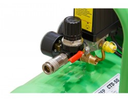 Компрессор ECO AE-501-4 коаксиальный (260 л/мин, 8 атм, коаксиальный, масляный, ресив. 50 л, 220 В, 1.80 кВт) (AE-501-4)-foto5