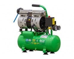 Компрессор ECO AE-10-OF1 безмасляный (120 л/мин, 8 атм, коаксиальный, безмасляный, ресив. 10 л, 220 В, 0,7 кВт) (AE-10-OF1)