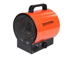 Нагреватель воздуха электр. Ecoterm EHR-02/1E (пушка, 2 кВт, 220 В, термостат) (ECOTERM) (EHR-02/1E)