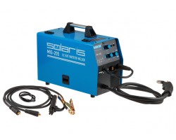 Полуавтомат сварочный Solaris MIG-205 (MIG/MAG/FLUX/MMA) (220В, встроенная горелка 2 м, смена полярности) (SOLARIS) (MIG-205)