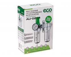 Фильтр воздушный ECO AU-02-14 с регулятором давления и маслораспылителем (1/4', 1750л/мин) (AU-02-14)-foto2