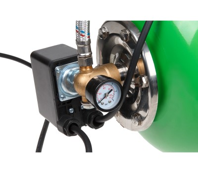 Станция водоснабжения автоматическая ECO GFI-1203 (1200 Вт, 3600 л/ч, 48 м, 4,8 бар макс, корпус бака сталь, корпус насоса нерж. сталь,, бак 24л.) (GFI-1203)