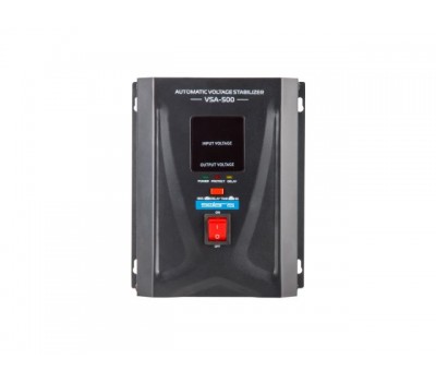 Стабилизатор напряжения Solaris VSA-500 (500 В*А, 130-260 В, 2 розетки, настенный монтаж) (SOLARIS) (VSA-500)