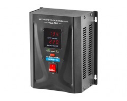 Стабилизатор напряжения Solaris VSA-500 (500 В*А, 130-260 В, 2 розетки, настенный монтаж) (SOLARIS) (VSA-500)