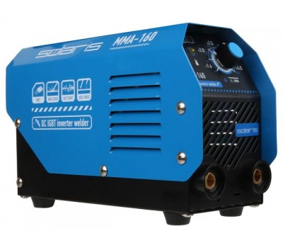 Инвертор сварочный SOLARIS MMA-160 (230В, 20-160 А, 69В, электроды диам. 1.6-4.0 мм, вес 3.0 кг) (MMA-160) Инвертор сварочный SOLARIS MMA-160 (230В, 20-160 А, 69В, электроды диам. 1.6-4.0 мм, вес 3.0 кг) (MMA-160)