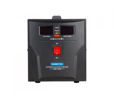 Стабилизатор напряжения Solaris VSB-1500 (1500 В*А, 100-260 В, 2 розетки) (SOLARIS) (VSB-1500)