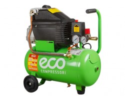 Компрессор ECO AE-251-1 (235 л/мин, 8 атм, коаксиальный, масляный, ресив. 24 л, 220 В, 1.50 кВт) (AE-251-1)