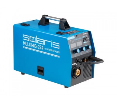 Полуавтомат сварочный Solaris MULTIMIG-224 (230В, MIG/FLUX/MMA, евроразъем, горелка 3 м, смена полярности, 2T/4T/Spot) (SOLARIS) (MULTIMIG-224) Полуавтомат сварочный Solaris MULTIMIG-224 (230В, MIG/FLUX/MMA, евроразъем, горелка 3 м, смена полярности, 2T/4T/Spot) (SOLARIS) (MULTIMIG-224)