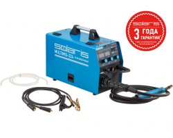 Полуавтомат сварочный Solaris MULTIMIG-224 (230В, MIG/FLUX/MMA, евроразъем, горелка 3 м, смена полярности, 2T/4T/Spot) (SOLARIS) (MULTIMIG-224)