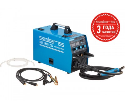 Полуавтомат сварочный Solaris MULTIMIG-224 (230В, MIG/FLUX/MMA, евроразъем, горелка 3 м, смена полярности, 2T/4T/Spot) (SOLARIS) (MULTIMIG-224) Полуавтомат сварочный Solaris MULTIMIG-224 (230В, MIG/FLUX/MMA, евроразъем, горелка 3 м, смена полярности, 2T/4T/Spot) (SOLARIS) (MULTIMIG-224)